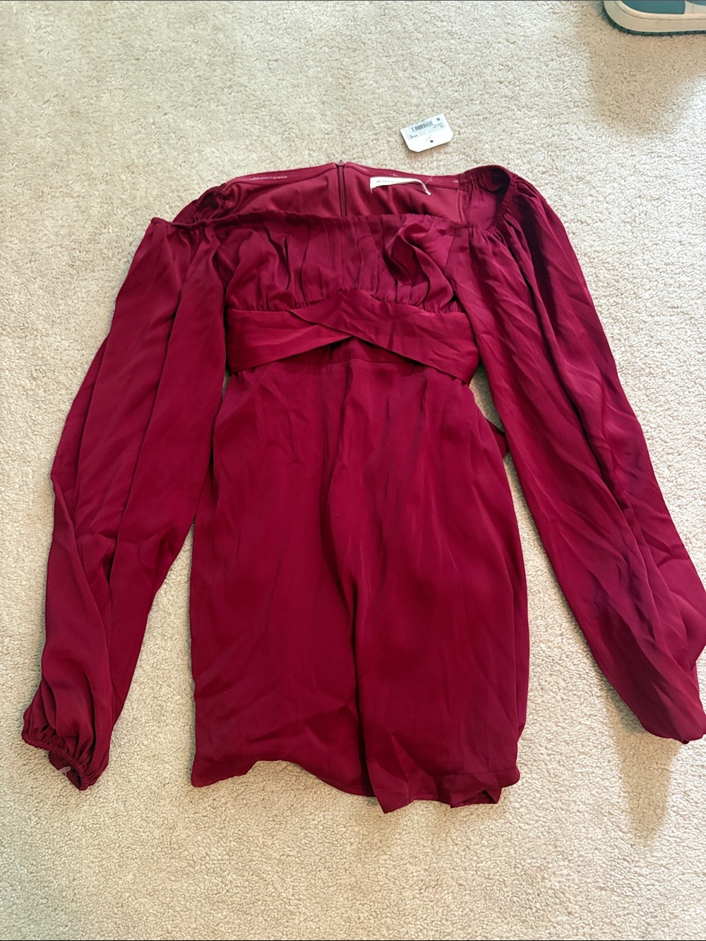 Altar'd State Burgundy Skirted Dress